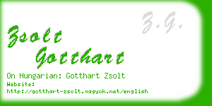 zsolt gotthart business card